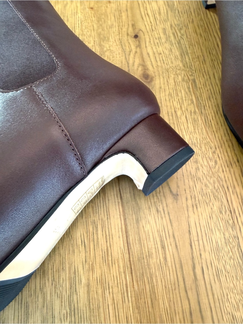 Quince Italian Leather Brown Chelsea Ankle Boots NIB Sz 7 - Picture 11 of 16